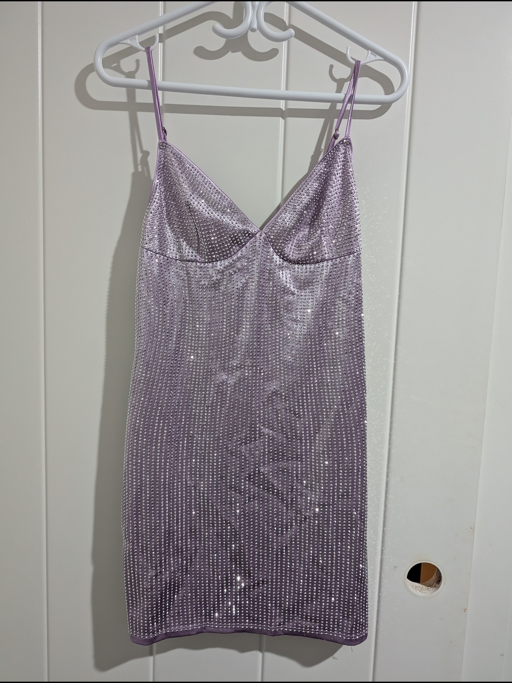 Bear Dance Lilac Sequin Mini Dress